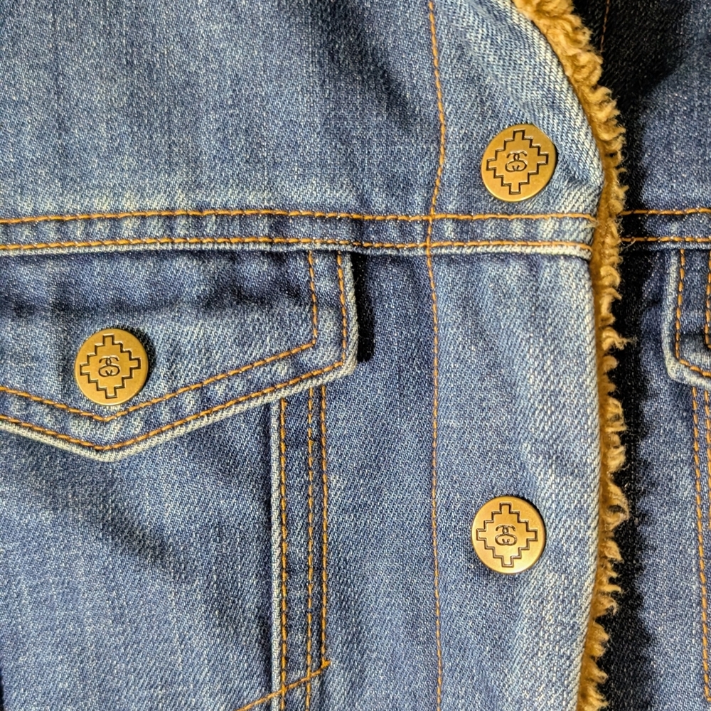Stüssy Denim Jacket With Detachable Fur Collar - Picture 3 of 8